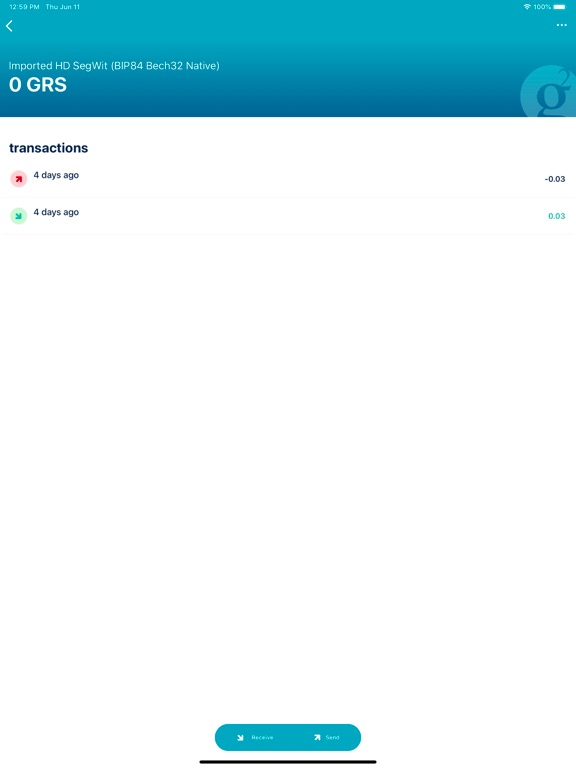 Screenshot #5 pour GRS BlueWallet