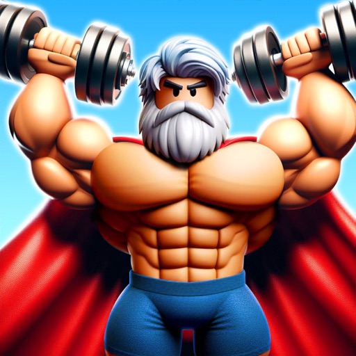 Lifting Super Hero Gym Clicker icon