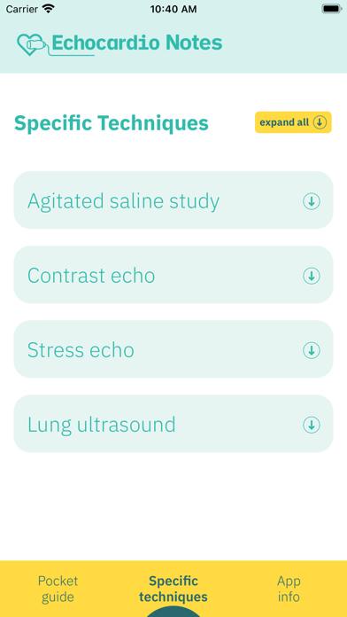 Echocardio Notes Screenshot