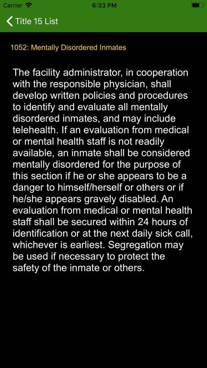 CA T-15 - CA Jail Title 15