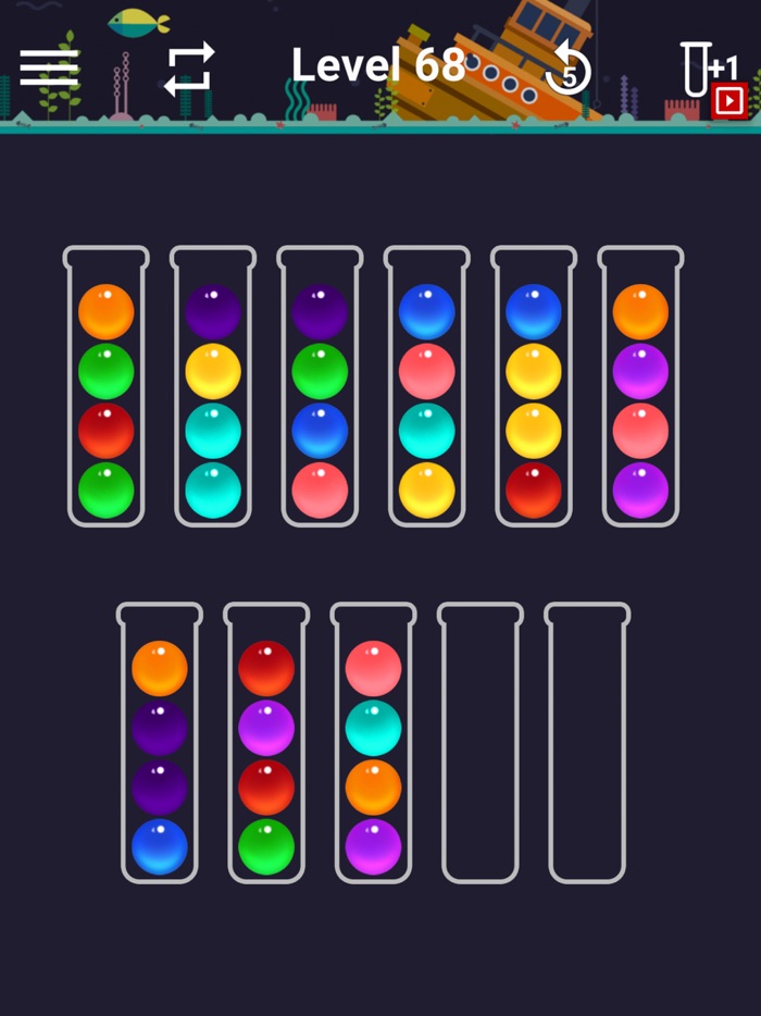 Ball Sort Color Water Puzzle