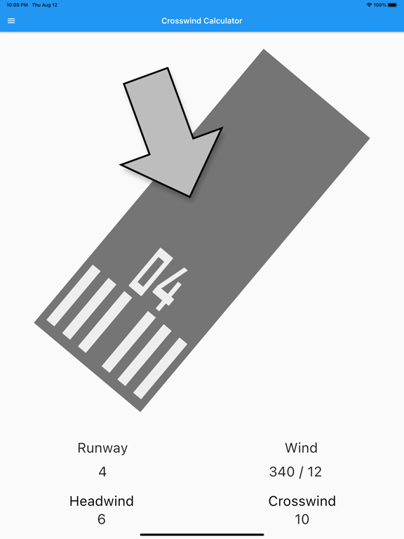 Screenshot #4 pour Crosswind Calculator