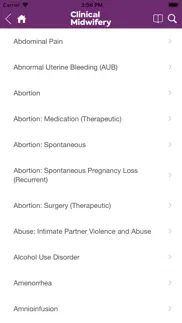 guide to clinical midwifery iphone screenshot 2