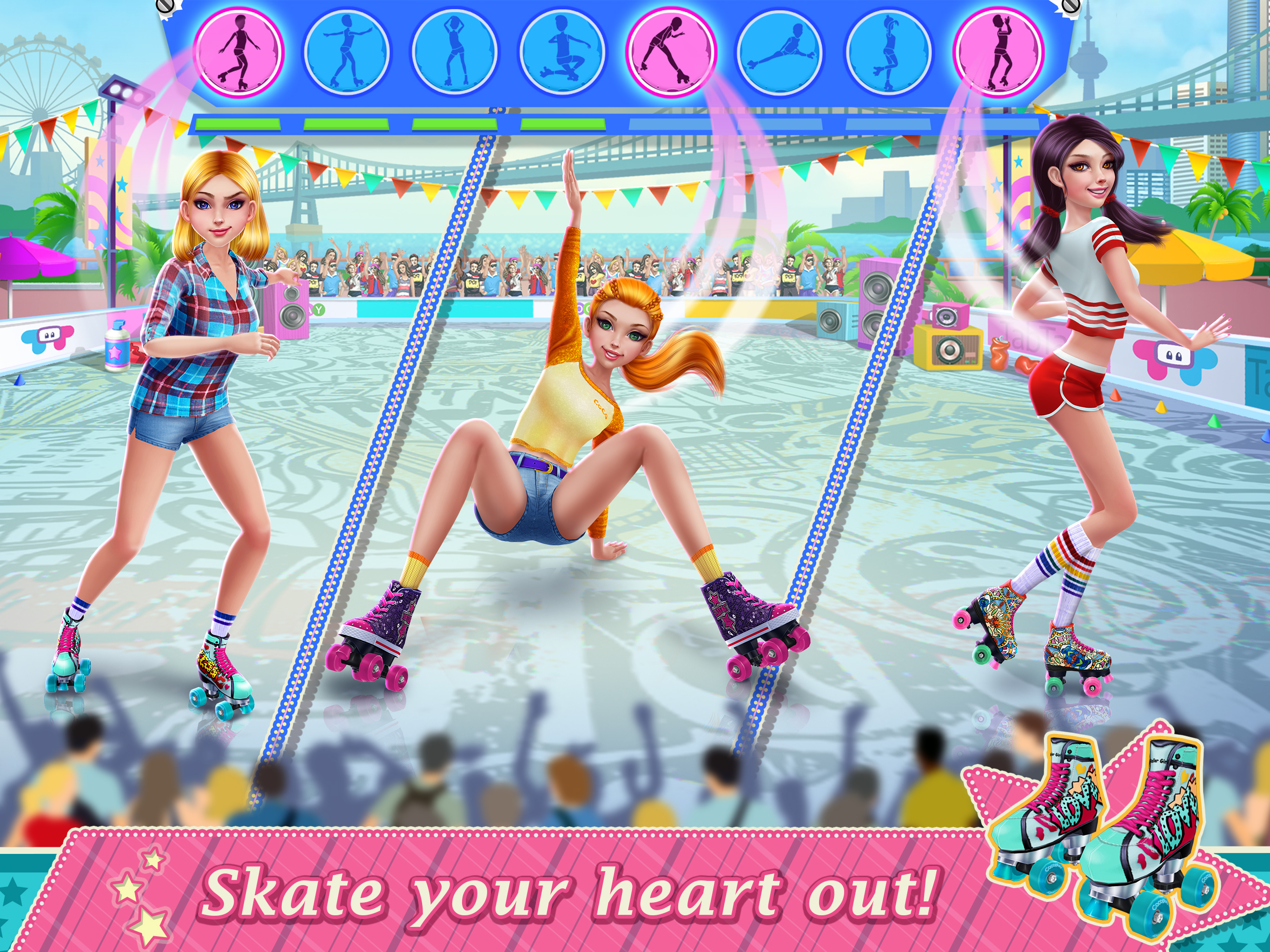 Roller Skating Girls