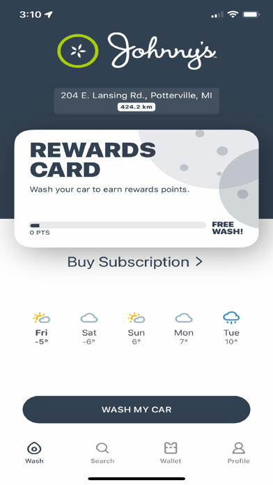 Johnny's Markets Car Wash Screenshot