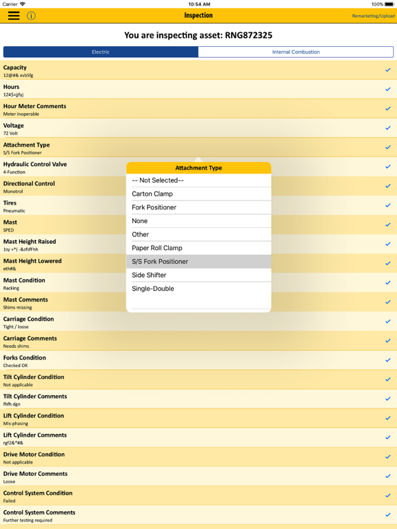 E-Inspect By Wells Fargo iPad screenshot