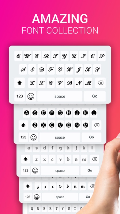 Fonts X for iPhones: Keyboard Screenshot