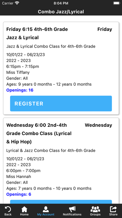 North Andover School of Dance Screenshot