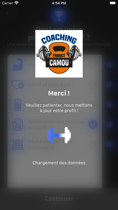 COACHING FABRICE CAMOU Screenshot