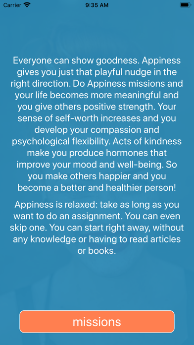 Screenshot #1 pour Appiness mission to happiness