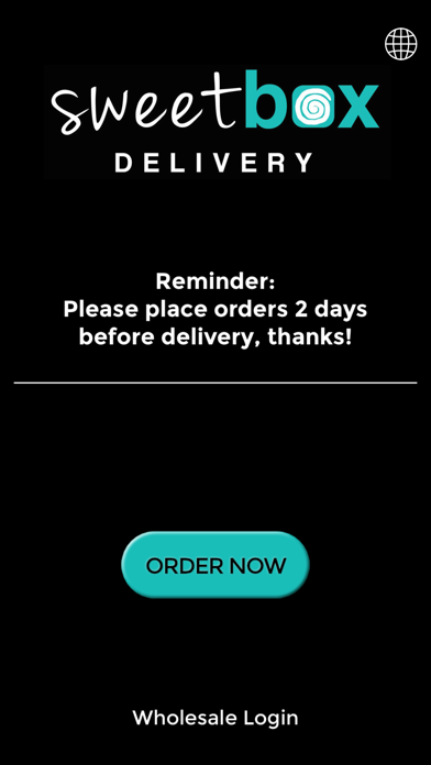 Sweetbox Delivery Screenshot