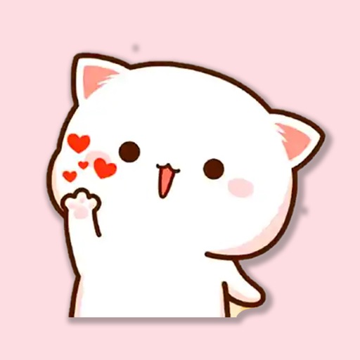 Cute Mochi Sticker - WASticker