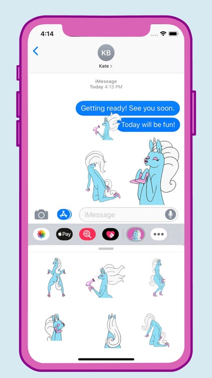 Glow The Unicorn Stickers