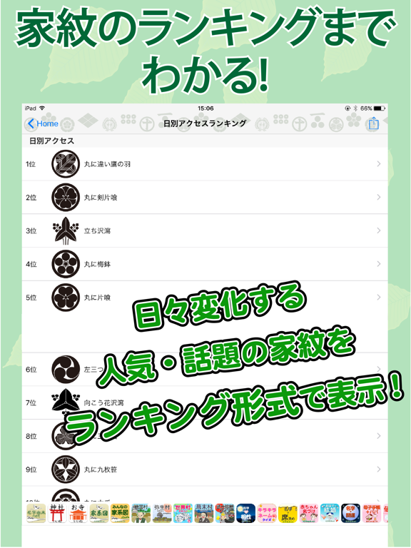 Screenshot #6 pour 家紋 日本No.1 8,000種以上のデータ