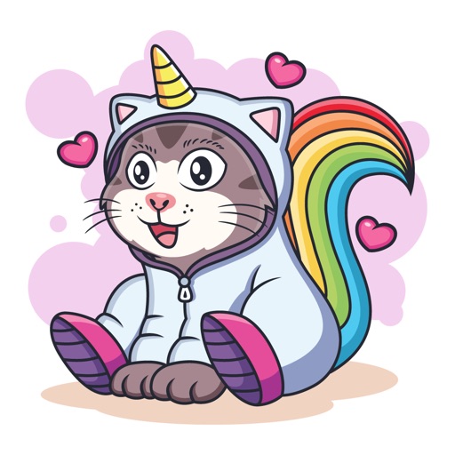 Animated Cat Unicorn Stickers icon