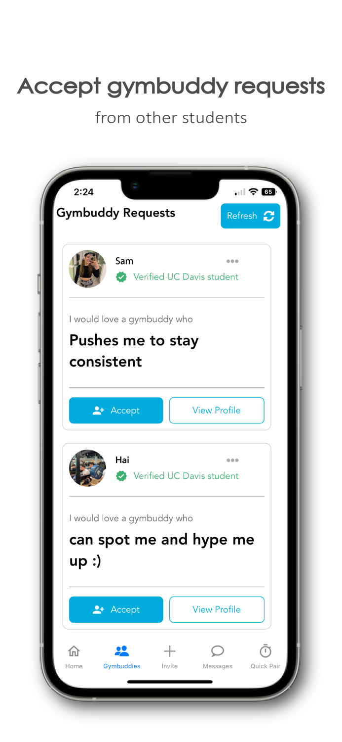 GymBuddy Connect and Workout