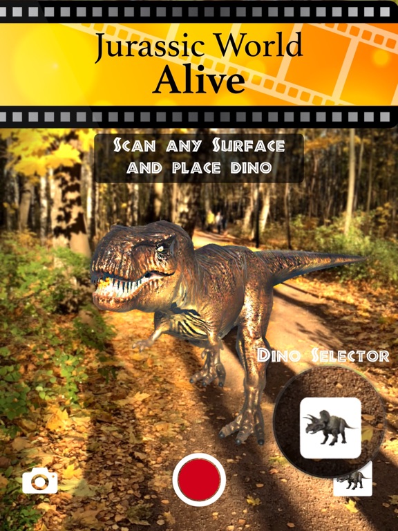 Jurassic AR Camera 3D Glasses iPad screenshot 5 - Photo & Video app