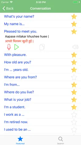 Game screenshot Learn Hindi Quick Phrasebook apk