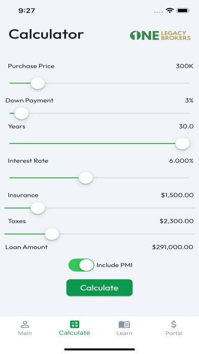 One Legacy Brokers Screenshot