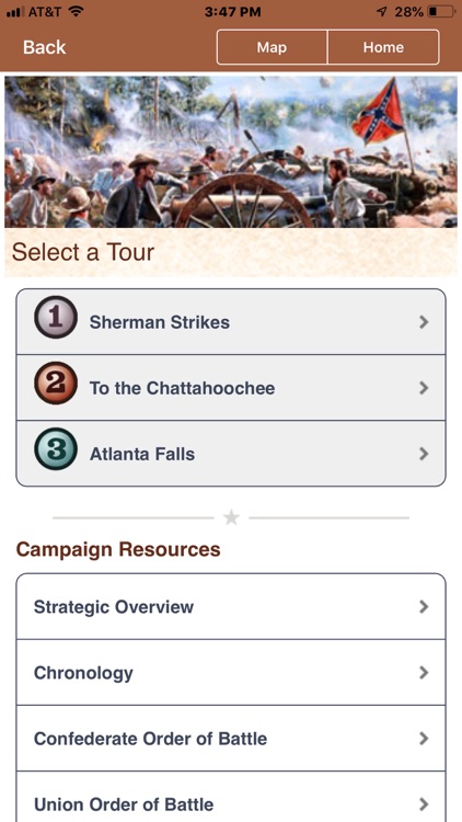 Atlanta Campaign Battle App