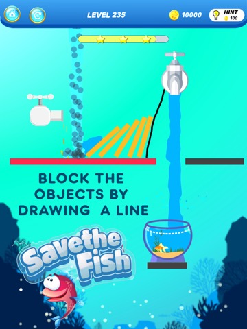 魚を救う-物理パズルのおすすめ画像1