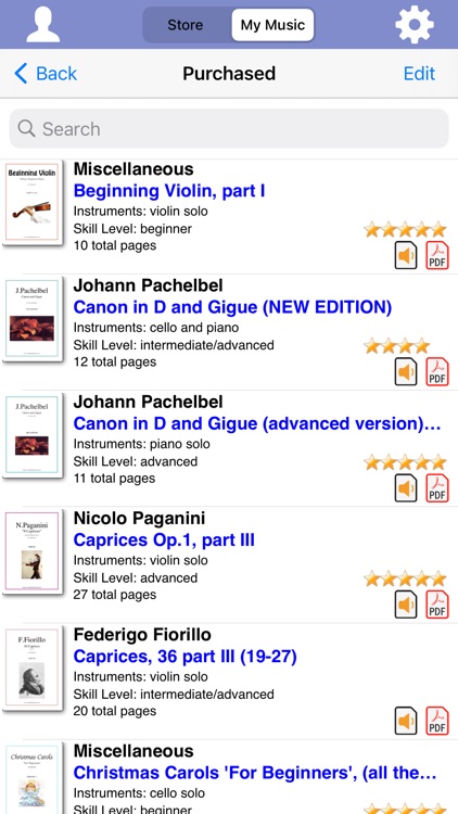 Virtual Sheet Music