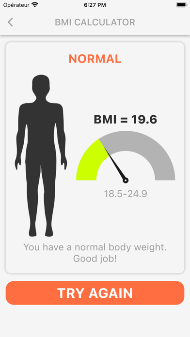 BMI Calculator - BMI Monitor Screenshot