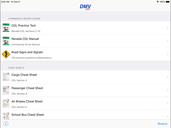 Nevada CDL Test Prep iPad screenshot 1 - Education app