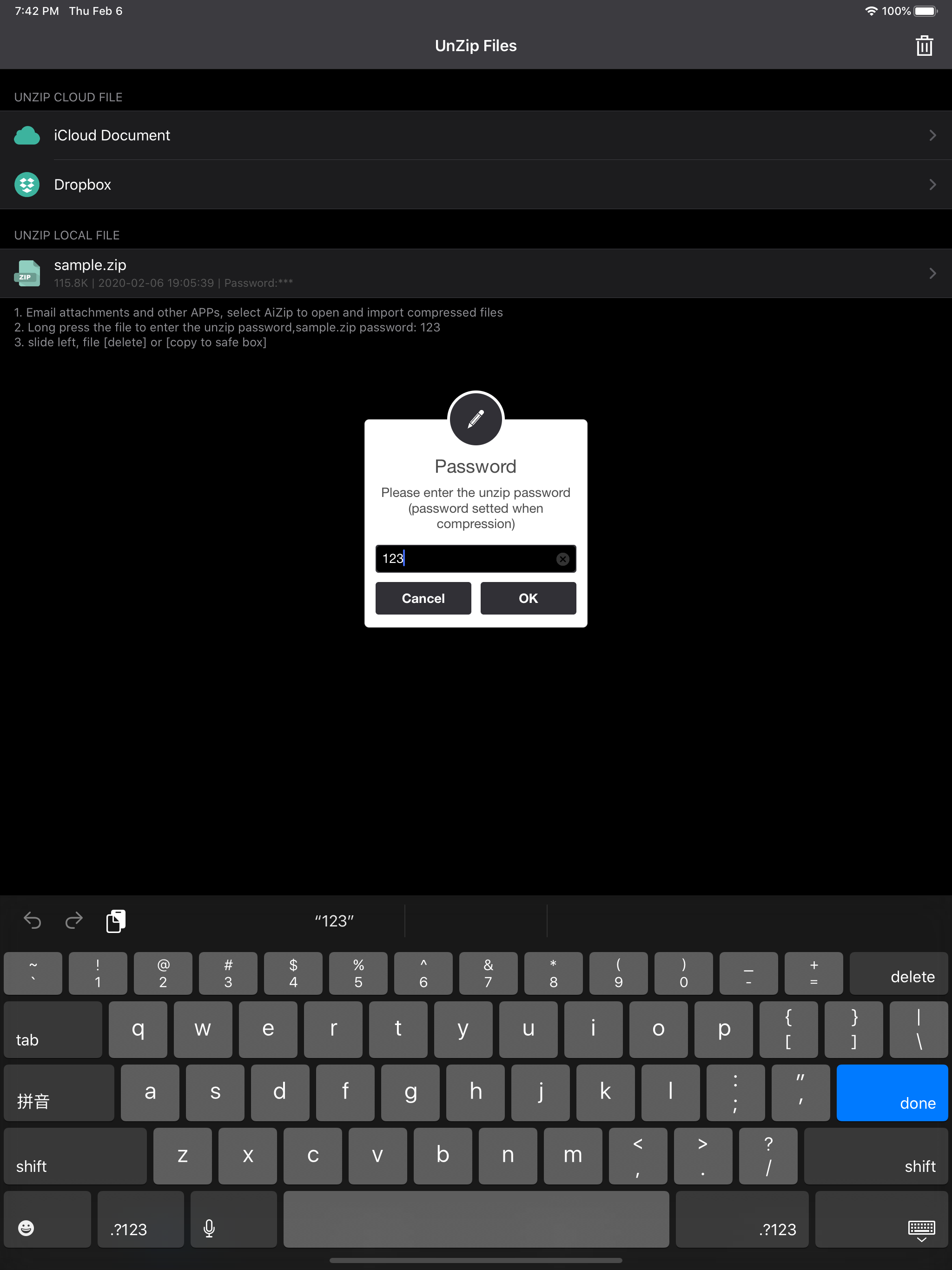 AiZip - Zip Rar Unzip Tool screenshot 7