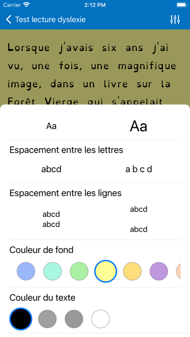 Screenshot #3 pour Test lecture dyslexie francais