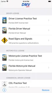 florida dmv test prep iphone screenshot 1