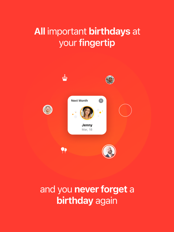 Birthday Reminder App & Widgetのおすすめ画像1