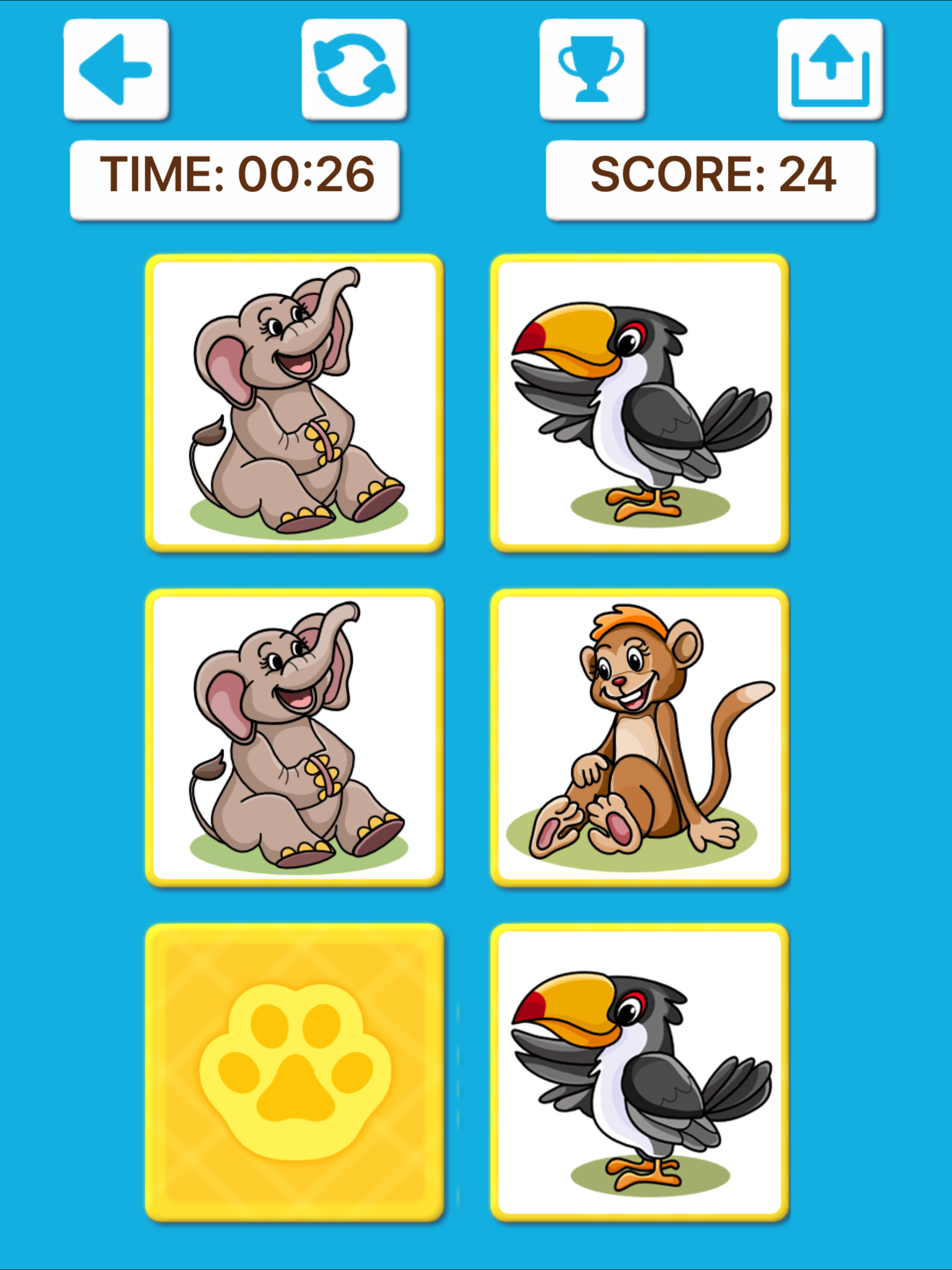 Animal Memory Matching Games