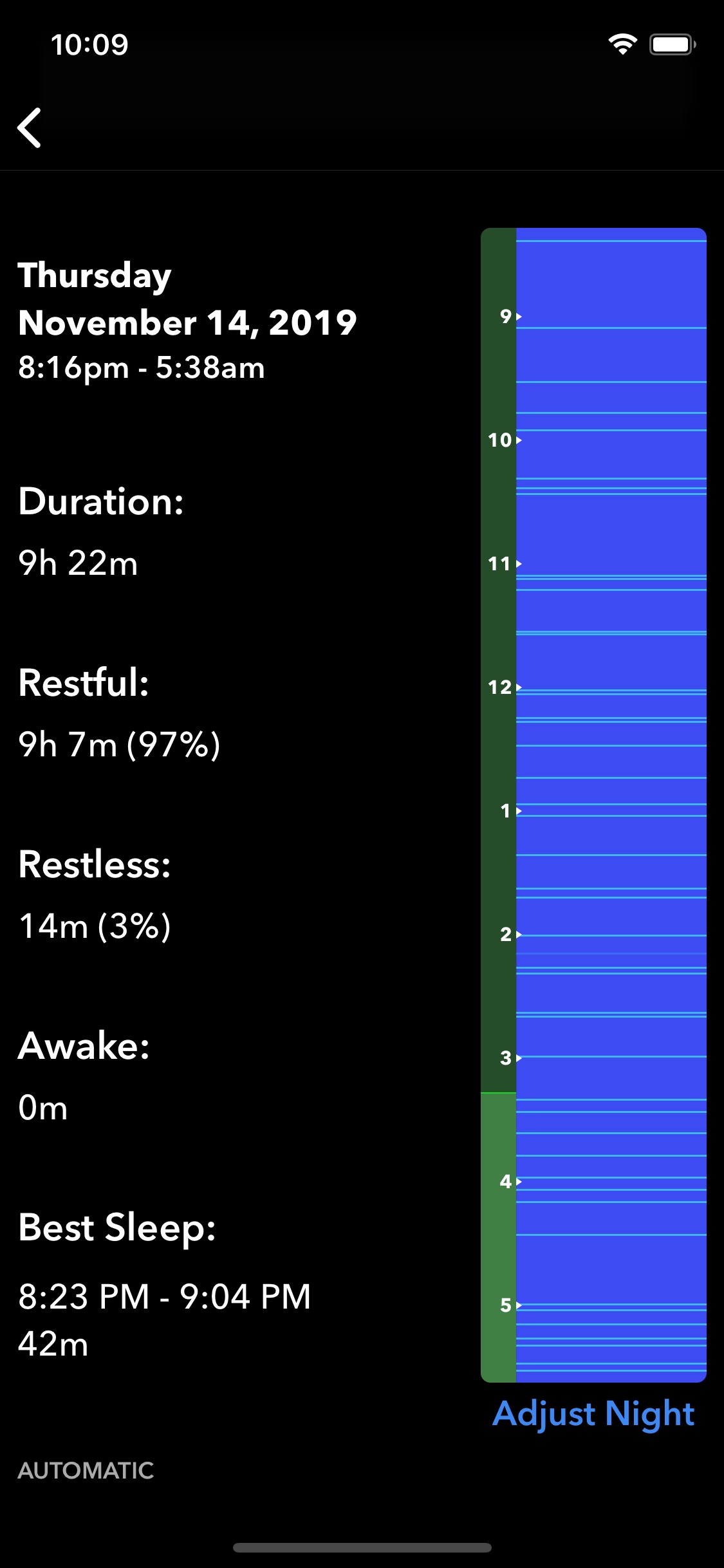 Screenshot do app Sleep++