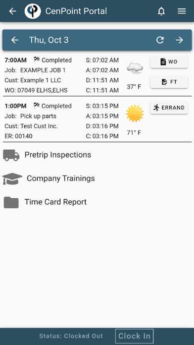 CenPoint® Mobile Screenshot