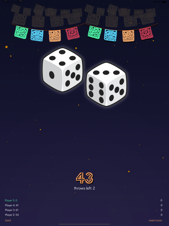Screenshot #5 pour Mexen - a classic dice game