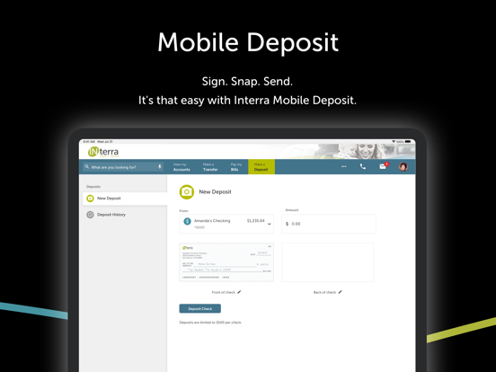 Interra Credit Union iPad screenshot 3 - Finance app