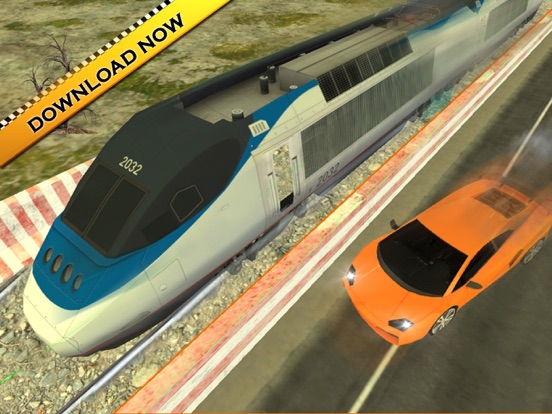 Real Train vs Car Racing 2023 iPad screenshot