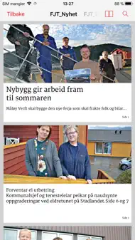 Fjordenes Tidende eAvis iphone bilder 1
