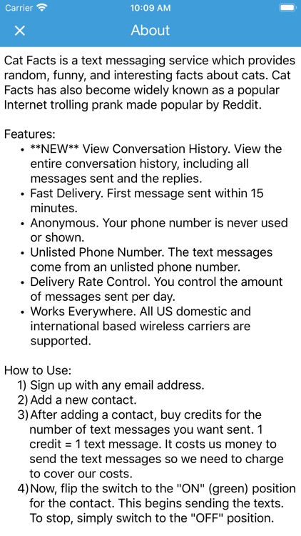 Cat Facts Texts screenshot-6