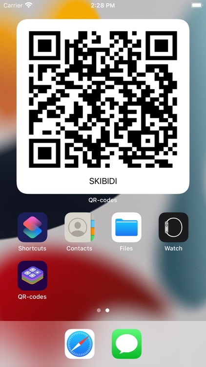 Create QR Codes + Widget