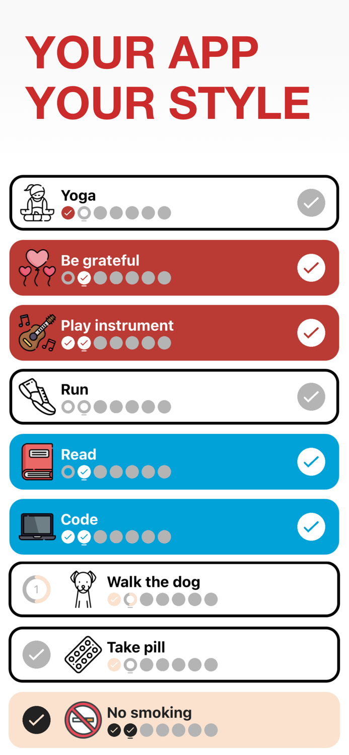 Habituator — Habit tracker