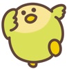 cute parakeet sticker icon