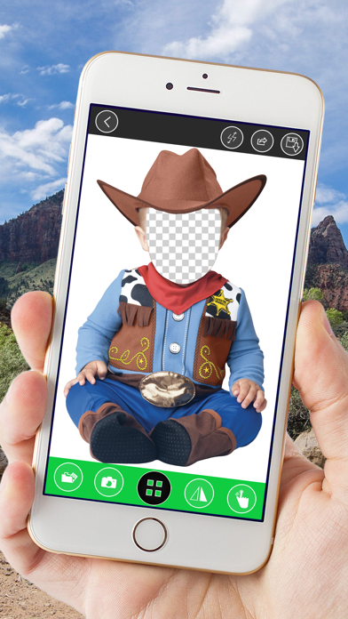 Kids Cowboy Photo Montage Screenshot