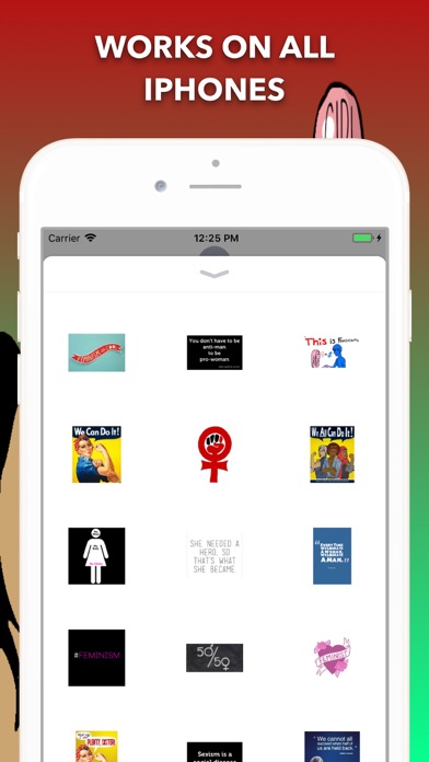 Feminism mojis Screenshot