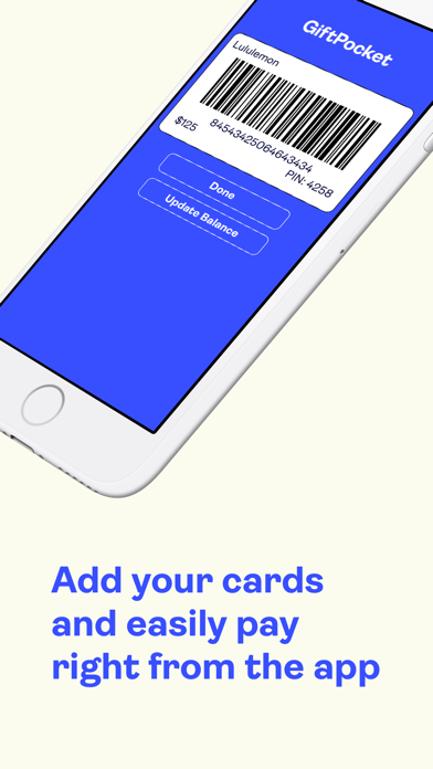 GiftPocket -  Gift Card Wallet Screenshot