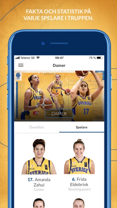 Screenshot #3 pour Team Sweden Basketball