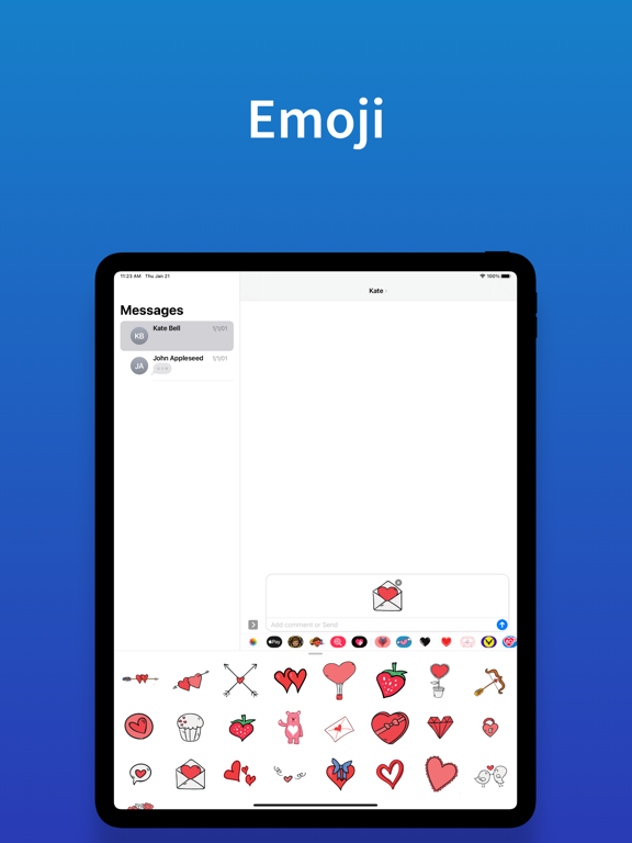 Screenshot #4 pour Stickers Saint Valentin emoji