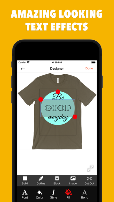 T-shirt designer - oShirt Screenshot