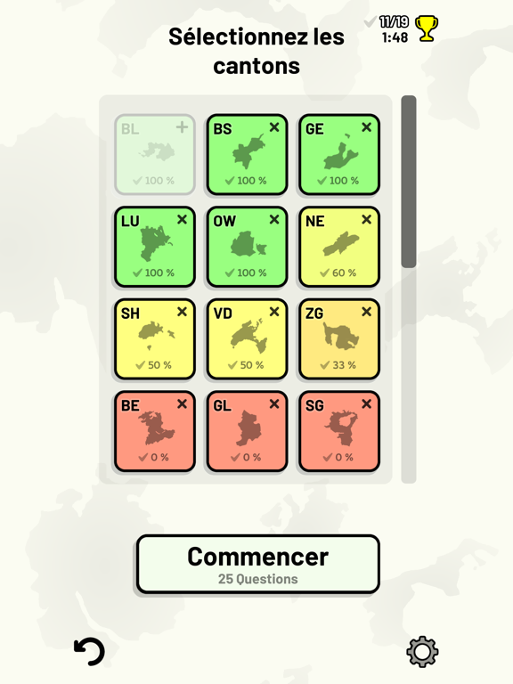 Screenshot #6 pour Quiz des Cantons Suisses